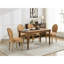 American Design French Country brun clair de 2 chaises de salle à manger Structure en bois d'hévéa massif Finition peinte confortable Revêtement en tissu de lin rembourré en mousse souple 22,79 po Profondeur 12,2 Largeur du colis 38,5 po-1038925034