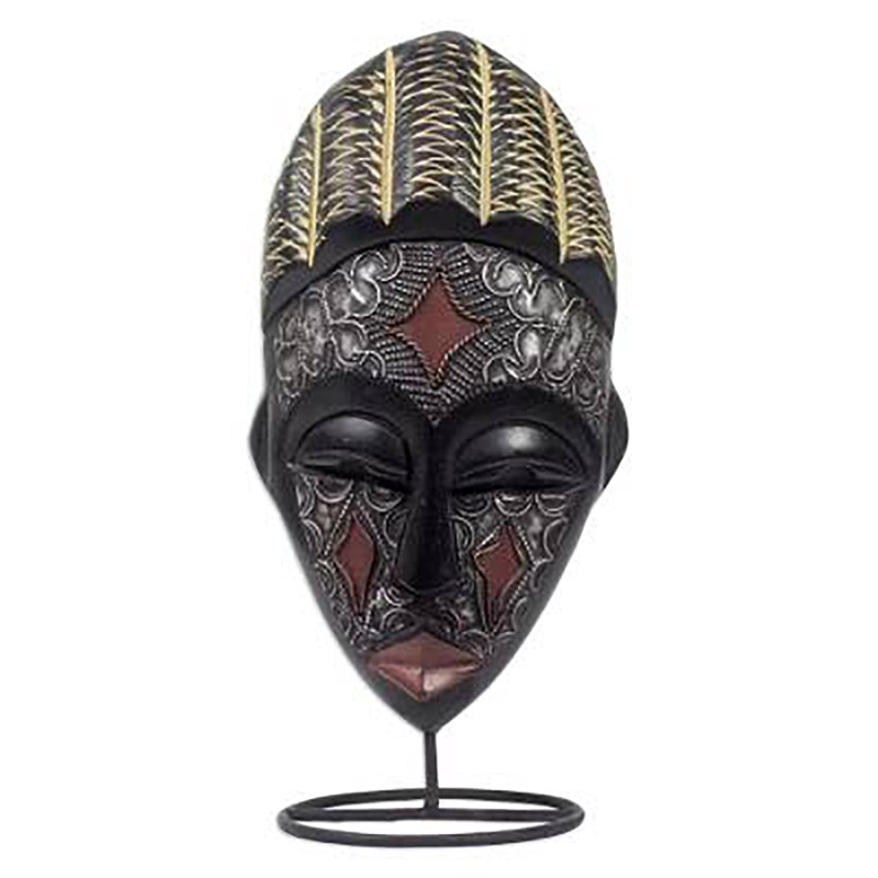 Masque en bois communion ghanaian