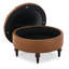 Repose-pieds de rangement rembourré en lin Ellersick-1246906376