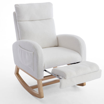 Nursing Rocking Chairs for Adults, Teddy Nursery Rocking Chair for Mum