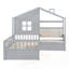 Lit simple avec canapé et rangement pour chambre d'enfant, conception compacte et peu encombrante-120855878