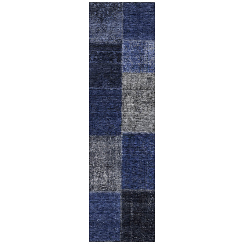 Fareham Washable Patchwork Indoor / Outdoor Rug, Runner 2'3" x 7'6"