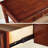Maroon Rectangular Solid Wood with 2 drawers desk-2027739610