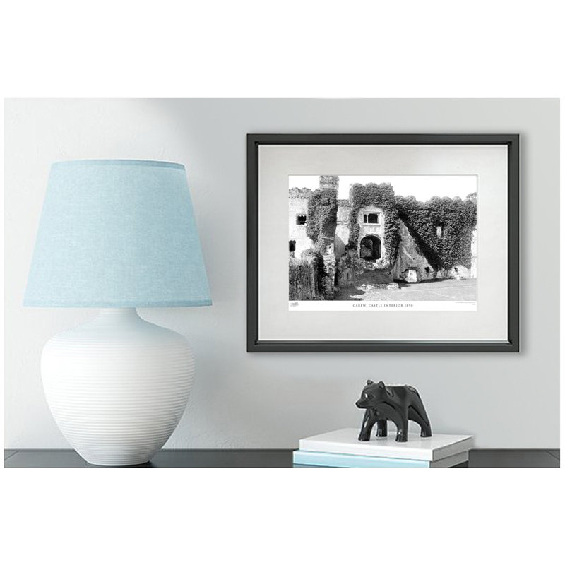 Carew, Castle Interior 1890 by Francis Frith - Single Picture Frame Print, 60cm H x 80cm W x 2.3cm D
