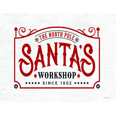 Atelier du Père Noël - reproduction sur toile