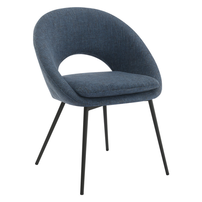 Chaise Hoseia, Bleu, Noir