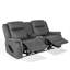 Causeuse électrique surdimensionnée en microfibre de 76 po de large avec rangement pour console, USB, deux porte-gobelets et bande DEL latérale-361100661