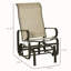 Fauteuil à bascule d'extérieur avec un mouvement de bascule doux, une conception légère et une construction durable pour un confort optimal sur la terrasse et dans le jardin.-1312113629