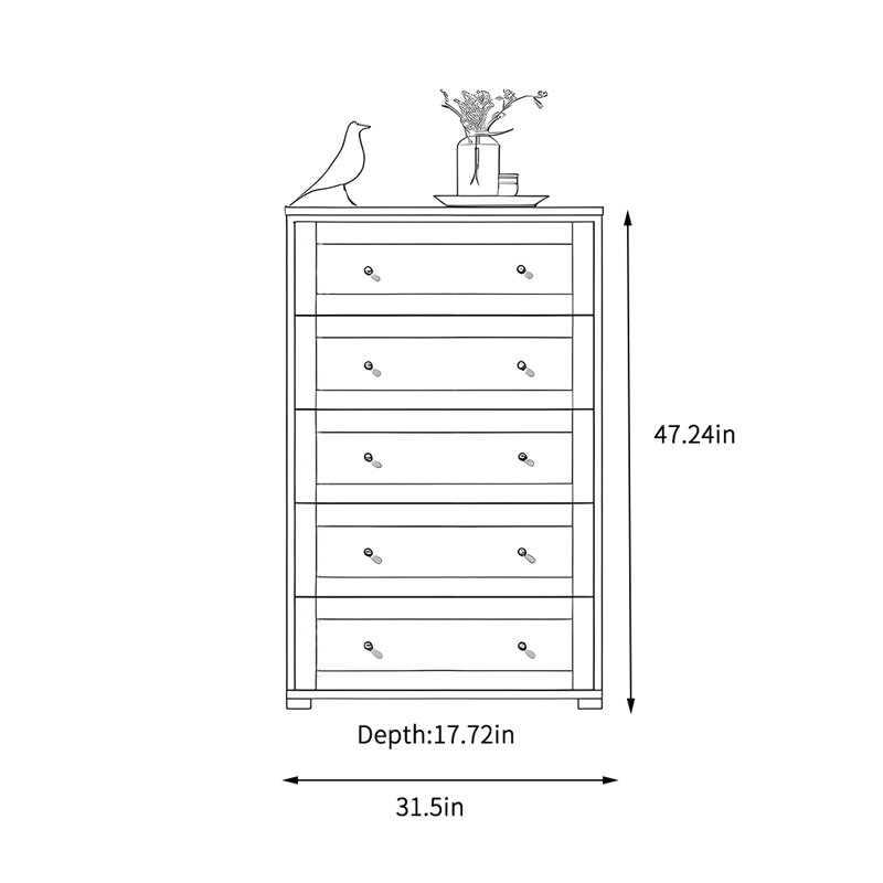 Simple drawer storage cabinet