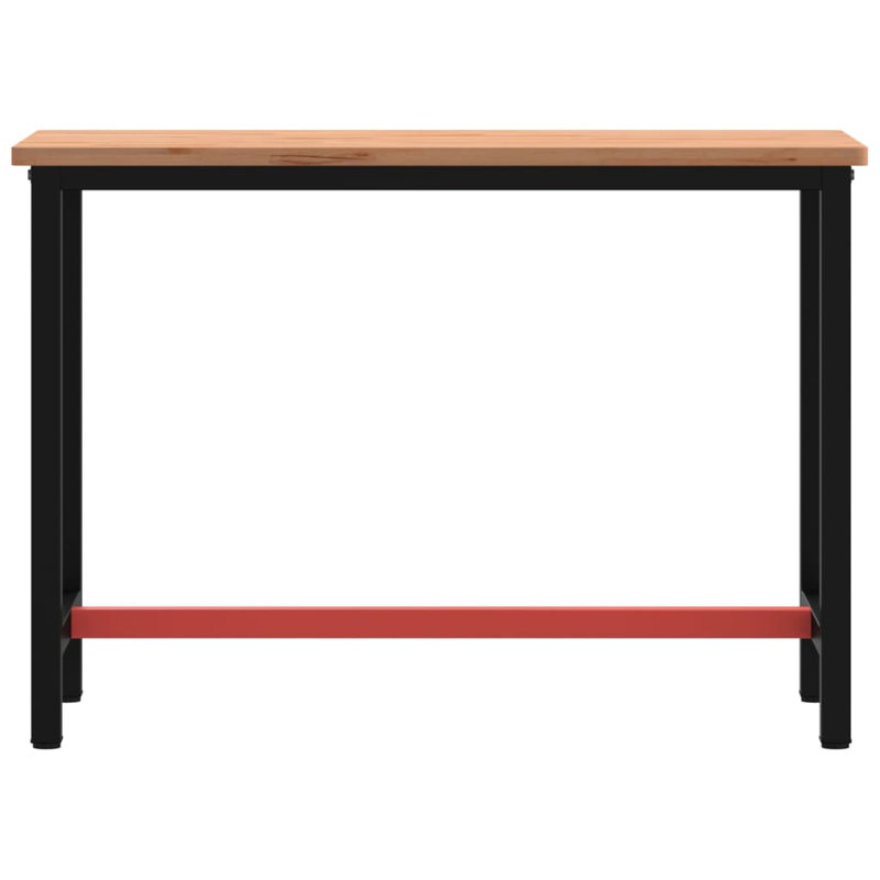 Solid Beech Wood Top Workbench, 81.5cm H x 115cm W x 55cm D