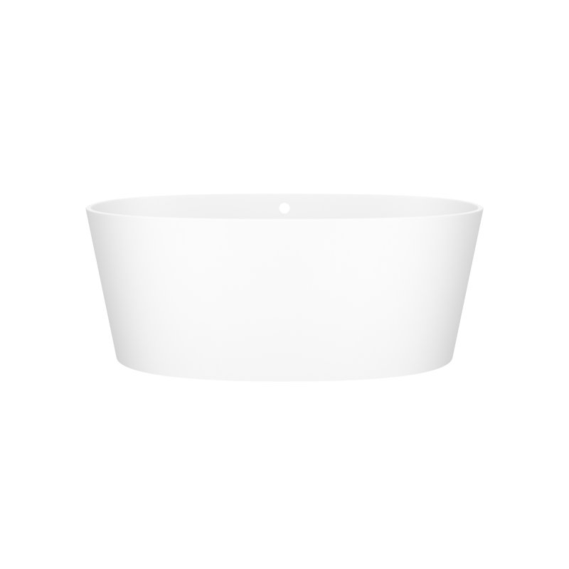 Ios 60" x 32" Freestanding Soaking Bathtub, Matte White