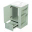 Bathroom Vanity With Sink, Soft-Close Drawer And Open Side Shelves-1932405899