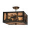 3 - Light Semi Flush Mount