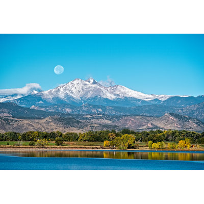 Full Moon In Longmont - Wrapped Canvas Print