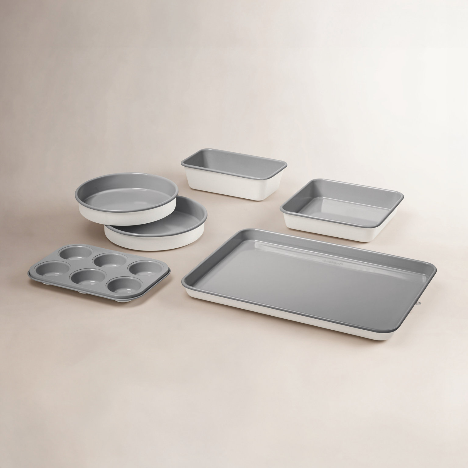 Cuisinart 6-Piece Ceramic Nonstick Bakeware Set, Coconut Cream (Wayfair Exclusive)