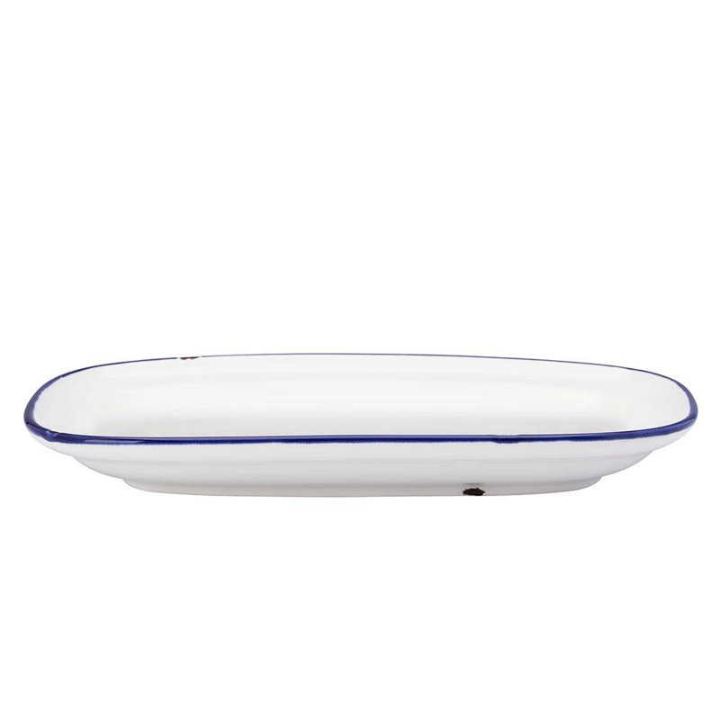 Rectangle 10 "x 6" Tin Tin Blue par Lucerne (Caisse de 24) (Porcelaine)