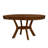 Round Extendable Solid Wood Dining Table-147382906