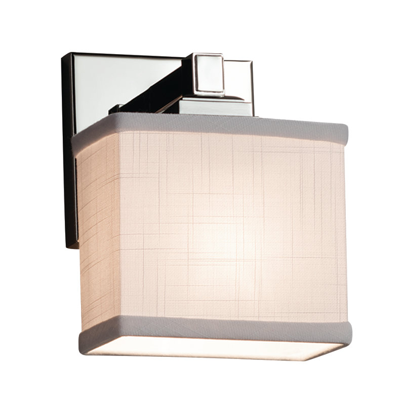 Leroux LED Armed Sconce, Polished Chrome