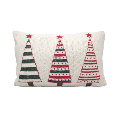 Abstract Cotton Throw Pillow