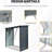 Outdoor Metal Firewood Holder - And Long-Lasting 34.86" X 60.67 Lumber Rack Galvanized Steel For Durability 86.63" Length