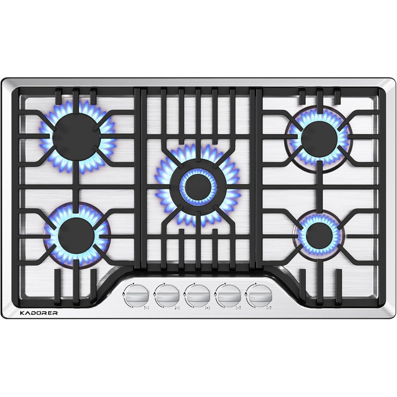 30" Dual Fuel Cooktop with 5 Burners