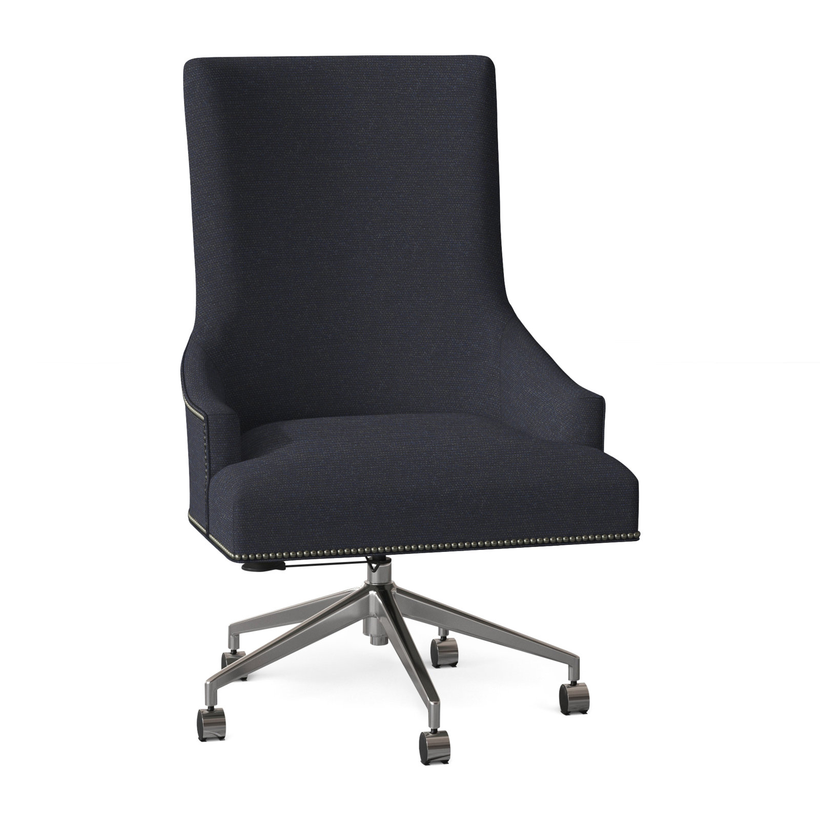 Ashton Adjustable Office Chair, Nickel, 9107 Celadon