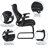 Designer Mesh Sled Base Side Reception Chair with Adjustable Arms