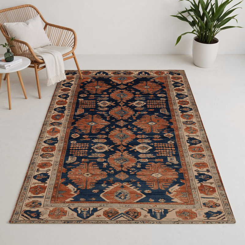 Turkish Brown Indoor and Outdoor Area Rug, Rectangle 9' x 12'