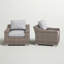 Chaise de patio avec coussins 2