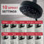 High Pressure Shower Heads 4.7 Inch 10 Settings Rain High Flow Showerhead-1905108665
