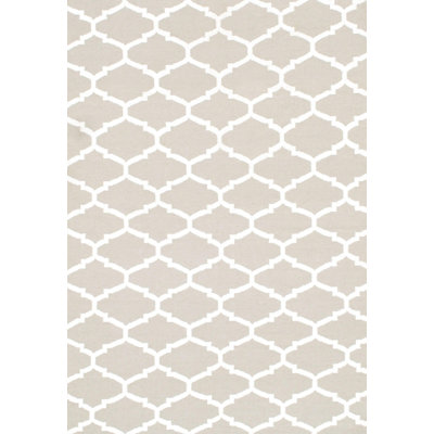 Geometric Area Rug in Gray