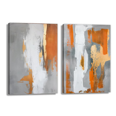2 Piece Wrapped Canvas Wall Art