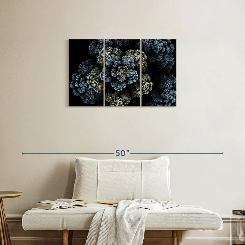 Brampt Fractal Bloom, 20" H x 33" W