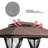 13X10 Ft Patio Double Roof Gazebo Replacement Canopy Top Fabric,Brown-124670253