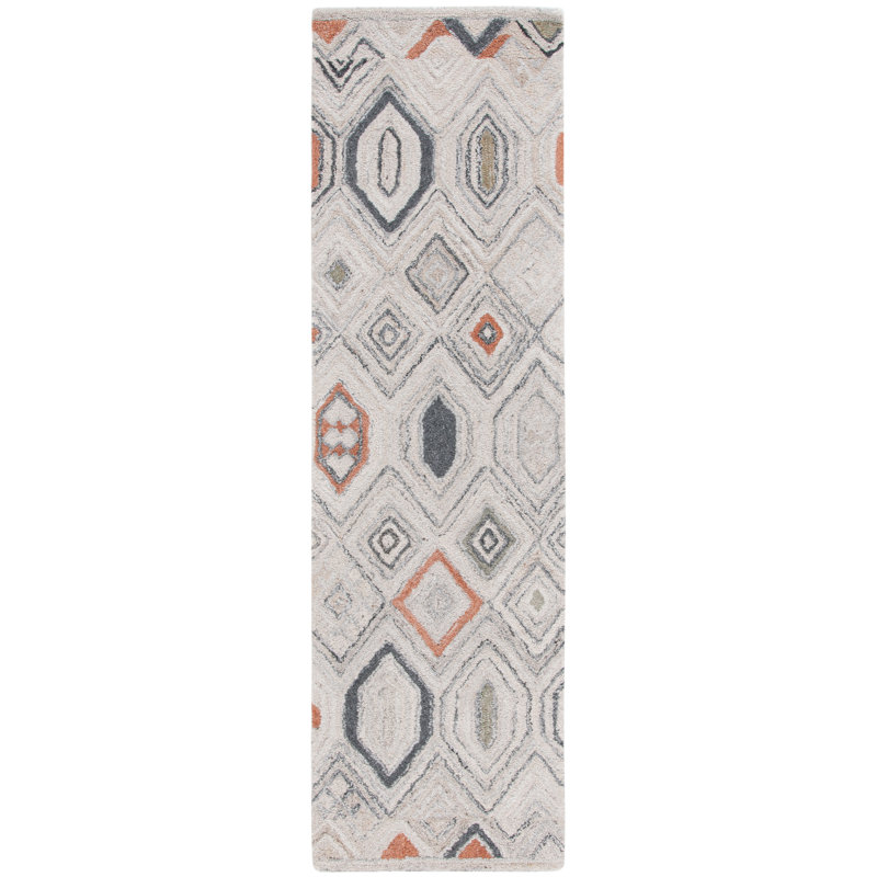 Marquee Hand Tufted Performance Geometric Rug, Runner 2'3" x 8'