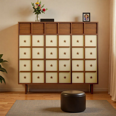 Italian style enclosed shoe cabinet
