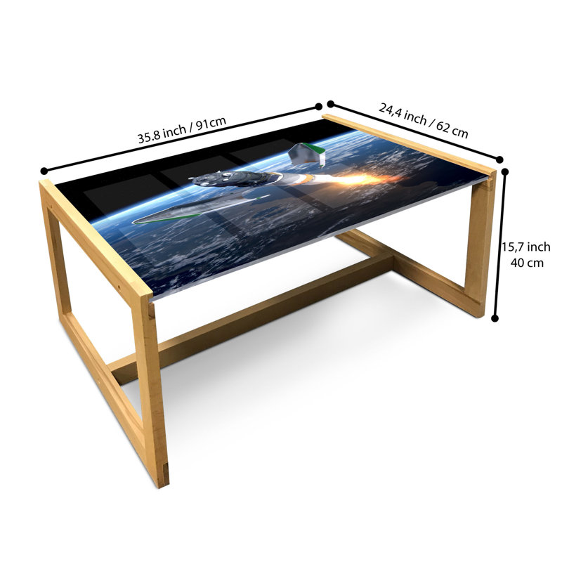 Janayshia Sled Coffee Table, 90cm H x 62cm W x 40cm D
