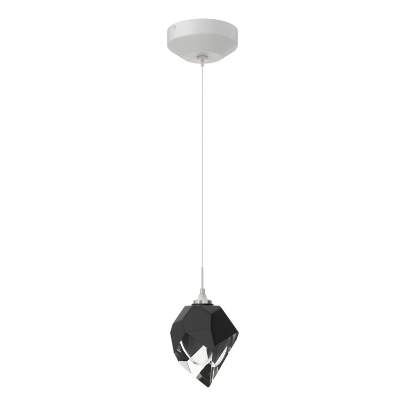 Chrysalis 1 - Light Single Geometric Pendant, Black, White