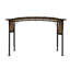 Pergola d'extérieur avec auvent 12 x 9 pi avec cadre en acier et abri de jardin pour l'extérieur