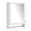 Armoire de salle de bain 3 en 1 avec tablette réglable, porte à fermeture en douceur et miroir haute définition pour un rangement efficace et un meuble-lavabo élégant