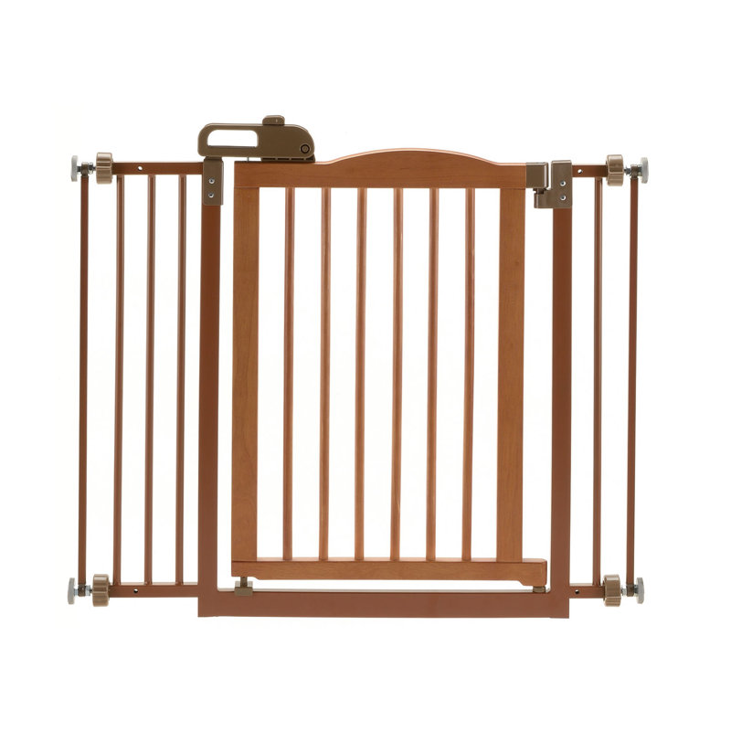 Barrière pour animaux 1 pression Richell, Bois médium