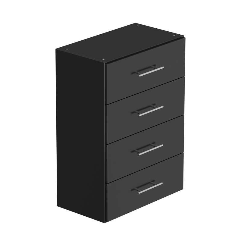 Système d'organisation à 4 tiroirs, Blanc, H 36 po x l 25,5 po x P 14 po