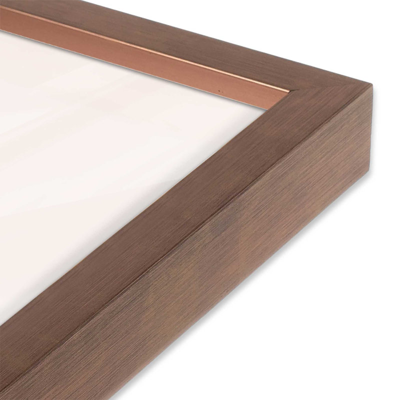 Impression de verdure de Noël II dans un cadre blanc opaque, Encadré rose poudre, H 15 po x l 12 po x P 1,375 po
