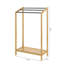 Towel Rack Bamboo with Floor Shelf