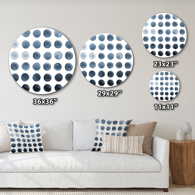 Circle Grid In Shades Of Grey " Circle Grid In Shades Of Grey " Painting Print