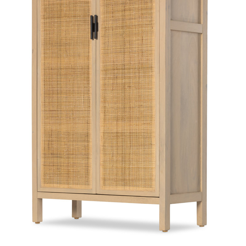 Caprice Tall Cabinet, Natural Mango/Light Brown