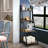 Ciqala Ladder Bookshelf 4 Layer Bookcase with Backboard-1081237855