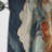 Abstract Orange And Blue River Ink III - Abstract Marble Blackout Abstract Curtain - 1 Panel-107808300