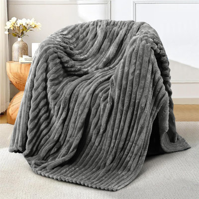 Queen Heated Blanket For Bed&Couch 400 GSM Reversible Extra Large Soft Bed Throw Blanket