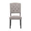 Chaise d'appoint rembourrée (ensemble de 2)